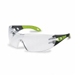goggles Uvex Pheos, clear lens, supravision fog- and kriimustuskindlad, frame black/green