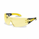 goggles Uvex Pheos, yellow lens, supravision excellence surface coating (udukindlad inside, kriimustuskindlad väljast), frame black/yellow