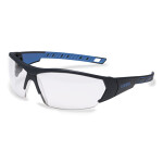 Apsauginiai akiniai uvex i-works, skaidrus supravision excellence (ac/hf) padengtas lęšis, antracito/mėlynos spalvos rėmelis