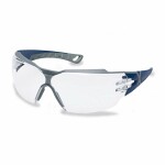 turvallisuus lasit Uvex pheos cx2, väritön/kirkas linssi, supravisionv excellence coatong. sininen /harmaa runko