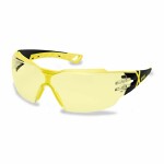 Apsauginiai akiniai uvex pheos cx2, geltonas lęšis, supravision excellence danga (atsparus rasojimui viduje, atsparus įbrėžimams išorėje), rėmas juodas/geltonas