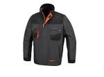 куртка, размер: XL, материал: хлопок/но полиэстер, вес материал: 260g/m2, цвет: оранжевый/серый