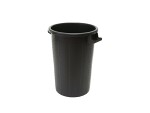 container round 50L, black plastic