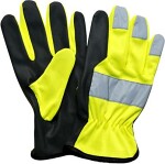 work gloves yellow reflector 11