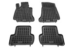 rubber mats MERCEDES W205 C-class starting from 2014, 4pc, black