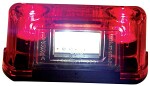 фара номерного знака 4-LED 12-24V красный