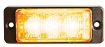 vilkkumajakka 3 LED 12/24 V, 10 MM keltainen