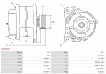  Ģenerators Remanufactured | AS-PL | Alternators 12V A0059PR