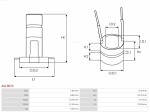  kontaktinis žiedas, generatorius Brand new | AS-PL | Alternator slip rings ASL9015