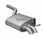 ASMET  Глушитель выхлопных газов конечный 03.122