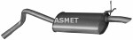 ASMET  Глушитель выхлопных газов конечный 10.051