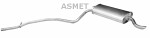 ASMET  Глушитель выхлопных газов конечный 16.022