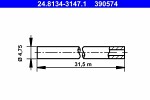 ATE  Bremžu sistēmas cauruļvads 24.8134-3147.1