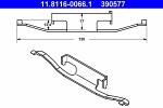 ATE  Spring,  brake caliper 11.8116-0066.1