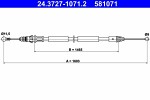 ATE  Cable Pull,  parking brake 24.3727-1071.2