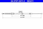 ATE  Cable Pull,  parking brake 24.3727-3411.2