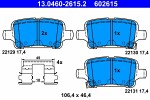 ATE  Комплект тормозных колодок,  дисковый тормоз 13.0460-2615.2