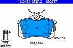 ATE  Комплект тормозных колодок,  дисковый тормоз 13.0460-2787.2