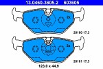ATE  Комплект тормозных колодок,  дисковый тормоз 13.0460-3605.2