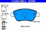 ATE  Комплект тормозных колодок,  дисковый тормоз 13.0460-3850.2