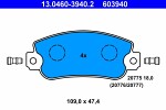 ATE  Комплект тормозных колодок,  дисковый тормоз 13.0460-3940.2