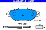 ATE  Комплект тормозных колодок,  дисковый тормоз 13.0460-3951.2