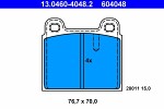 ATE  Комплект тормозных колодок,  дисковый тормоз 13.0460-4048.2