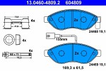 ATE  Комплект тормозных колодок,  дисковый тормоз 13.0460-4809.2