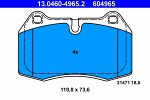 ATE  Комплект тормозных колодок,  дисковый тормоз 13.0460-4965.2