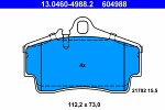 ATE  Комплект тормозных колодок,  дисковый тормоз 13.0460-4988.2