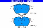 ATE  Brake Pad Set,  disc brake 13.0460-7091.2