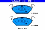 ATE  Комплект тормозных колодок,  дисковый тормоз 13.0460-7111.2
