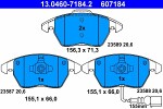 ATE  Комплект тормозных колодок,  дисковый тормоз 13.0460-7184.2