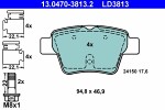  Piduriklotsi komplekt, ketaspidur ATE Ceramic 13.0470-3813.2