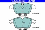  Комплект тормозных колодок,  дисковый тормоз ATE Ceramic 13.0470-7228.2