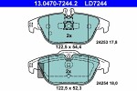  Комплект тормозных колодок,  дисковый тормоз ATE Ceramic 13.0470-7244.2