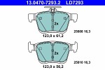 Комплект тормозных колодок,  дисковый тормоз ATE Ceramic 13.0470-7293.2