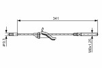 BOSCH  Cable Pull,  parking brake 1 987 482 188