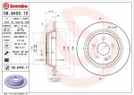 BREMBO  Тормозной диск PRIME LINE - UV Coated 08.8405.11