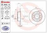 BREMBO  Тормозной диск COATED DISC LINE 08.9502.11