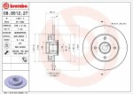 BREMBO  Jarrulevy PRIME LINE - With Bearing Kit 08.9512.27