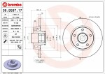 BREMBO  Jarrulevy PRIME LINE - With Bearing Kit 08.9597.17