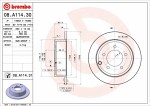BREMBO  Jarrulevy PRIME LINE - UV Coated 08.A114.31