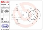 BREMBO  Jarrulevy PRIME LINE - UV Coated 08.A607.11