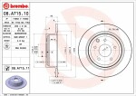 BREMBO  Jarrulevy PRIME LINE - UV Coated 08.A715.11