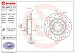 BREMBO  Тормозной диск XTRA LINE - Xtra 08.B413.1X