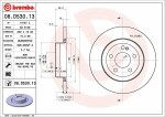 BREMBO  Тормозной диск PRIME LINE - Co-Cast 08.D530.13