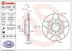 BREMBO  Тормозной диск XTRA LINE - Max 09.9167.75
