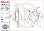 BREMBO  Jarrulevy PRIME LINE - UV Coated 09.A613.51