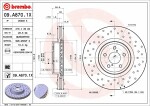BREMBO  Тормозной диск XTRA LINE - Xtra 09.A870.1X
